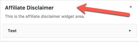 new affiliate disclaimer widget
