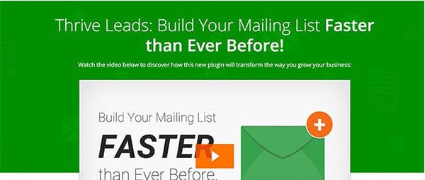 Thrive Leads blogging tools